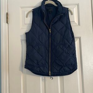 J. Crew Navy Quilted Vest